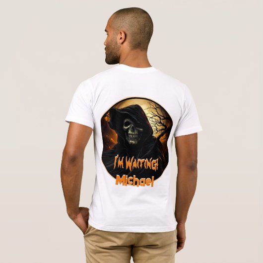 不気味な死神 Tシャツ (裏面フル)