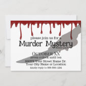 不気味な殺人ミステリーのディナーパーティ 招待状 (正面)