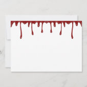 不気味な殺人ミステリーのディナーパーティ 招待状 (裏面)