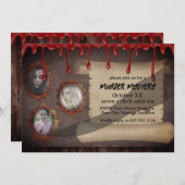 不気味な殺人ミステリー ハロウィンパーティー 招待状 (正面/裏面)