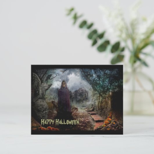 不気味な気色悪いお化け屋敷および幽霊の所有者- ポストカード (スタンド正面)