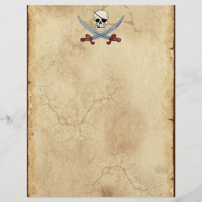 不気味な海賊スカル&クロス短剣 (正面)