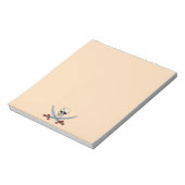 不気味な海賊スカル&クロス短剣 ノートパッド (回転)