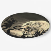 不気味な満月ペーパープレート ペーパープレート (アングル)