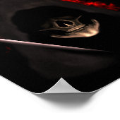 不気味な濃いムーディオティックスカルドリンクのメニュー記号 ポスター (角)