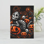 不気味な猫とカボチャ 招待状 (スタンド正面)