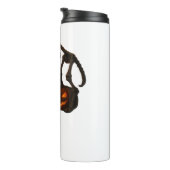 不気味な猫スケルトンクラシックハロウィーンギフトTシャツ タンブラー (回転右)