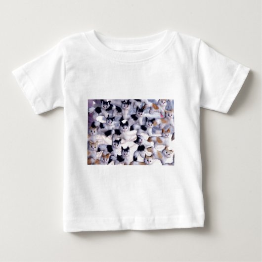 不気味な猫 ベビーTシャツ (正面)