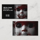 不気味な生きている死んだ人形 名刺 (正面/裏面)