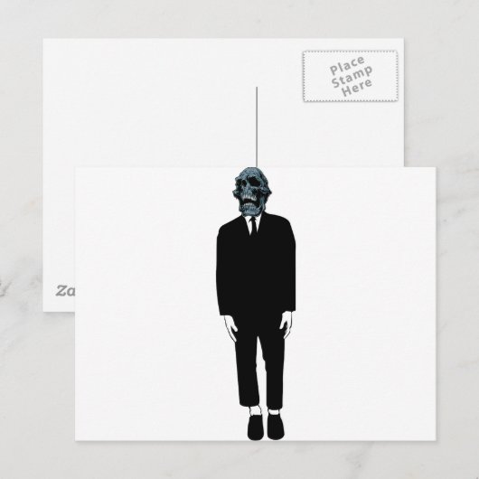 不気味な男 ポストカード (正面/裏面)