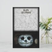 不気味な白いカボチャ 便箋 (スタンド正面)