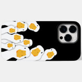 不気味な監視:宇宙からアヒルを監視 Case-Mate iPhoneケース (裏面 (横))