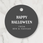 不気味な眼球ハロウィーンメッセージカード フェイバータグ (裏面)