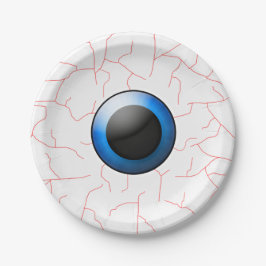 不気味な眼球ハローウィンパーティプレート ペーパープレート