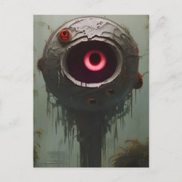 不気味な眼球植物のはがき ポストカード