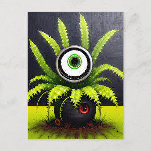 不気味な眼球植物 ポストカード