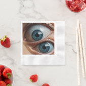 不気味な眼球 縁ありカクテルナプキン (インサイチュ)