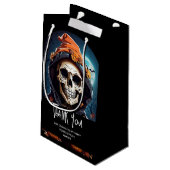 不気味な笑いスケルトンパーティーありがとう スモールペーパーバッグ (裏面アングル)