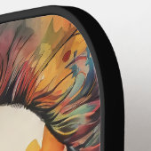 不気味な笑顔のピエロ ピックルボールラケット (左詳細)