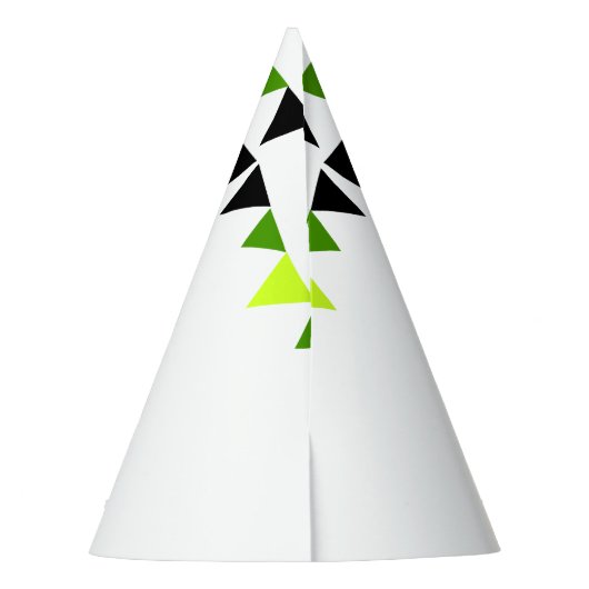 不気味な緑のスライムモンスターキッドの誕生日パーティー パーティーハット (裏面)