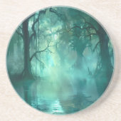 不気味な緑の湿地 コースター (正面)