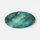 不気味な緑の湿地 ペーパープレート (アングル)