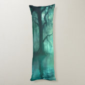 不気味な緑の湿地 ボディピロー (裏面 (縦))