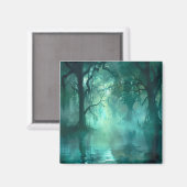 不気味な緑の湿地 マグネット (正面/裏面)