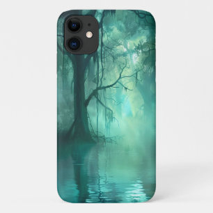 不気味な緑の湿地 iPhone 11 ケース
