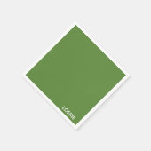 不気味な緑の色名 スタンダードカクテルナプキン (角)