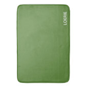 不気味な緑の色名 バスマット (正面縦)