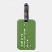 不気味な緑の色名 ラゲッジタグ (裏面縦)