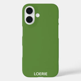 不気味な緑の色名 iPhone 16ケース