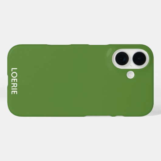 不気味な緑の色名 Case-Mate iPhoneケース (裏面 (横))