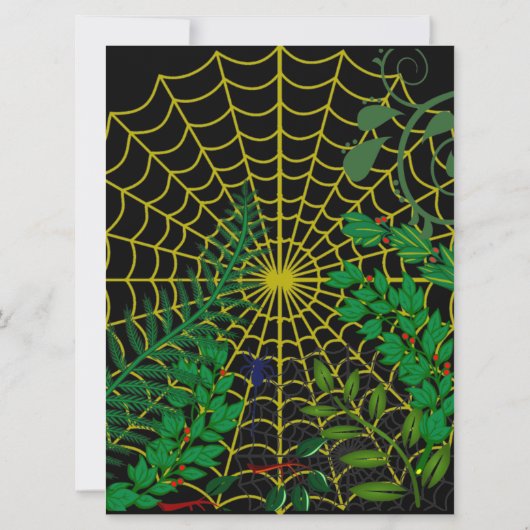 不気味な緑の葉ダークナイトハロウィーンおもしろい (裏面)