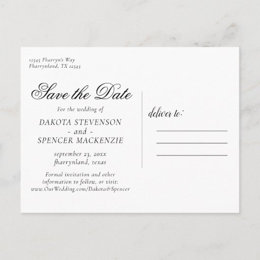 不気味な美しさ | ゴシックバラとこうもり結婚ズ 案内ポストカード (裏面)