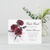 不気味な美しさ |ゴシックフローラこうもり卒業 招待状 (スタンド正面)