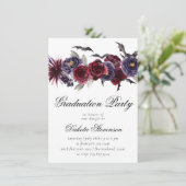 不気味な美しさ |ゴシックフローラこうもり卒業 招待状 (スタンド正面)