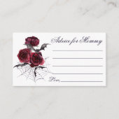 不気味な美しさ |ゴシックフローラこうもりMommyアドバイス エンクロージャーカード (正面)