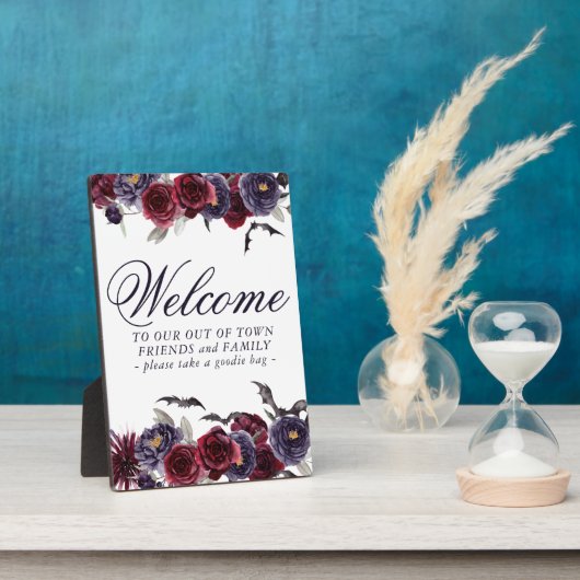 不気味な美しさ |ゴシックフローラアウトオブタウンゲスト フォトプラーク (側面)