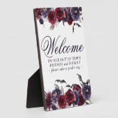 不気味な美しさ |ゴシックフローラアウトオブタウンゲスト フォトプラーク (側面)