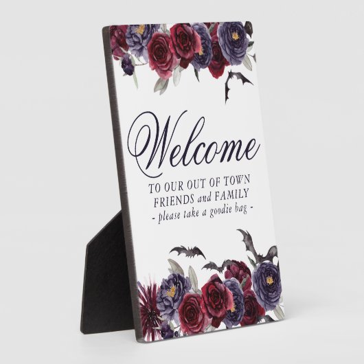 不気味な美しさ |ゴシックフローラアウトオブタウンゲスト フォトプラーク (側面)