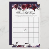 不気味な美しさ |ゴシックフローラシャワーギフトビンゴ (正面/裏面)