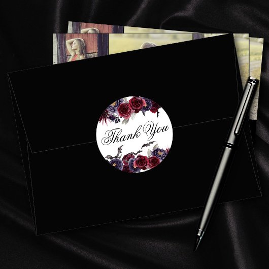 不気味な美しさ |暗いフローラとこうもりありがとう ラウンドシール