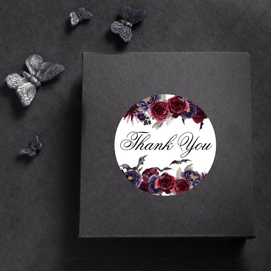 不気味な美しさ |暗いフローラとこうもりありがとう ラウンドシール