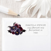 不気味な美しさ |暗いフローラとこうもりのアドレス ラベル (インサイチュ)