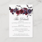 不気味な美しさ |暗いフローラとこうもり詳細 エンクロージャーカード (正面)