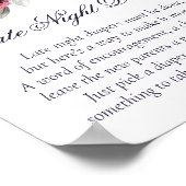 不気味な美しさ |暗いフローラ深夜おむつ ポスター (角)