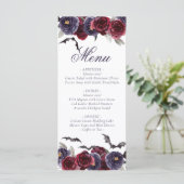 不気味な美しさ |暗色ゴシックバラとこうもり メニュー (スタンド正面)