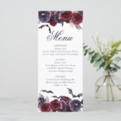 不気味な美しさ |暗色ゴシックバラとこうもり メニュー (スタンド正面)